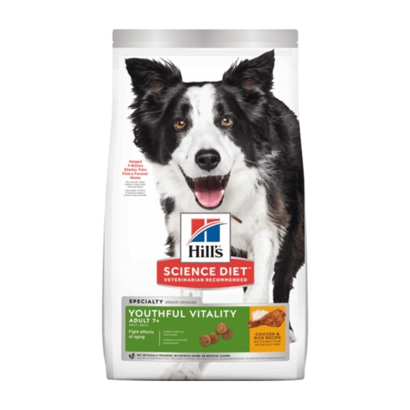 Hill's Science Diet Adult 7+ Youth Vitality Dog Food (Chicken & Rice) - Vetopia Online Store