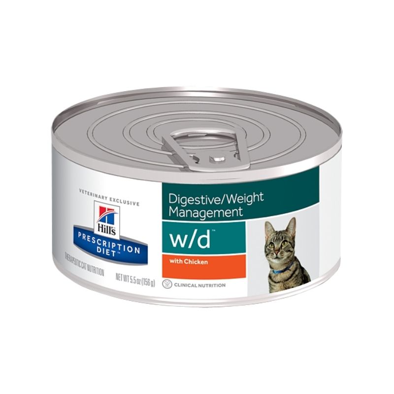 Hill's w/d Digestive / Weight Management Canned Prescription Cat Food (Chicken) - Vetopia Online Store