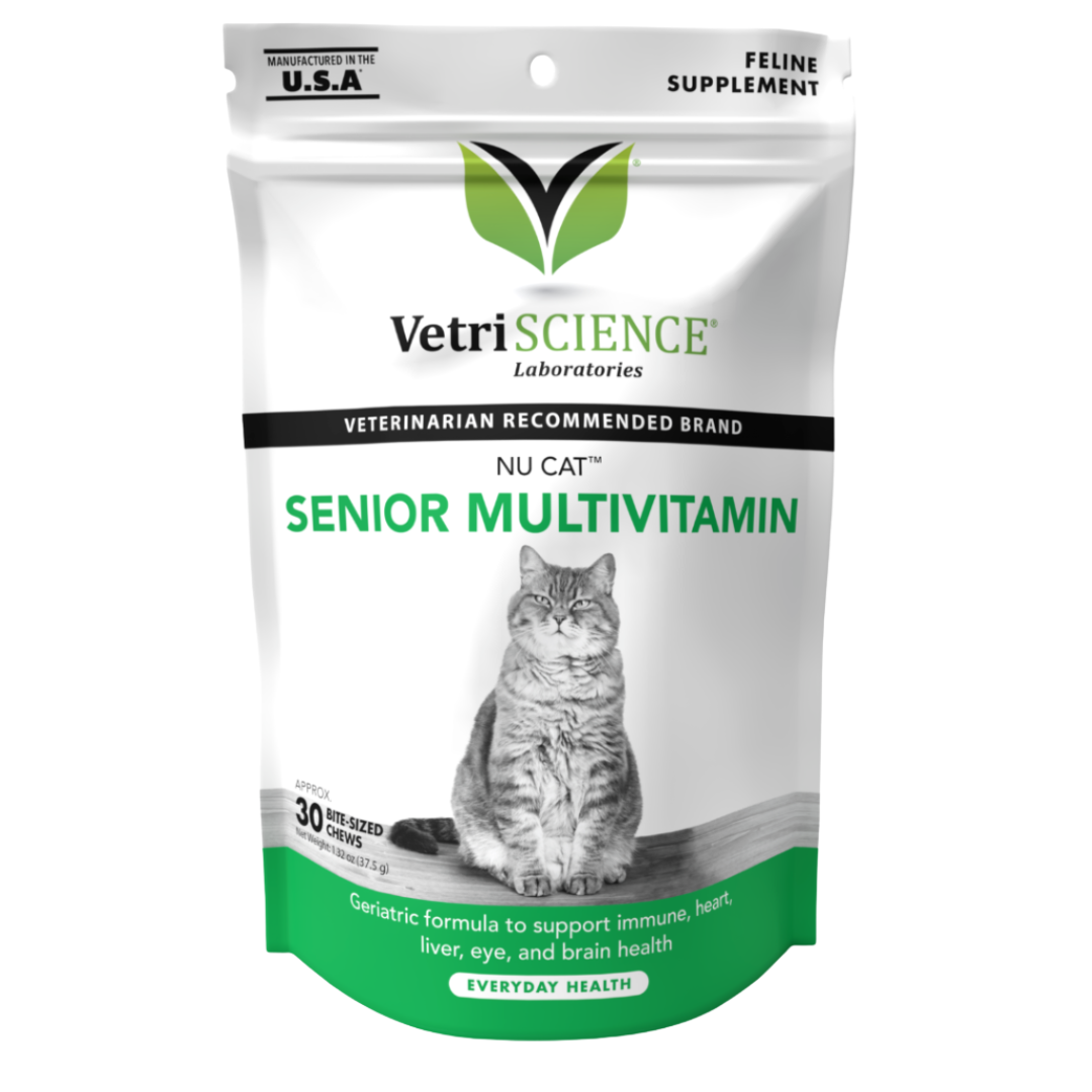VetriScience - Nu Cat Senior Cat Multivitamin Bite-Sized Chews (30 Chews)
