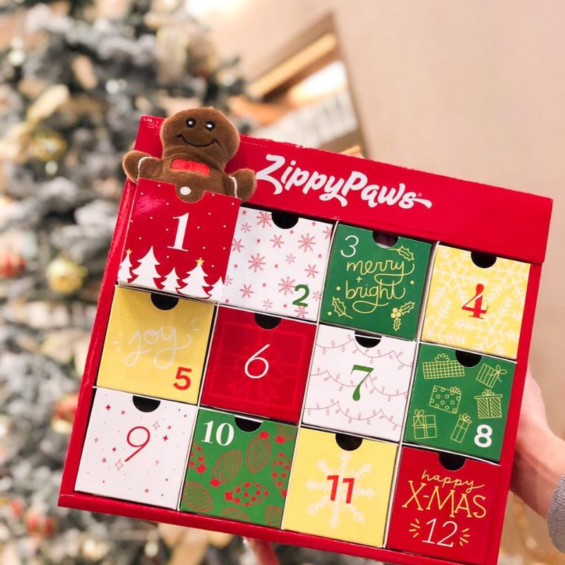 ZippyPaws Holiday Advent Calendar Dog Christmas Gifts Vetopia ZippyPaws Holiday Advent Calendar Dog Christmas Gifts Vetopia