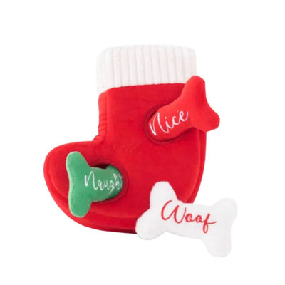 ZippyPaws | Naughty or Nice Stocking | Dog Christmas Gift | Vetopia