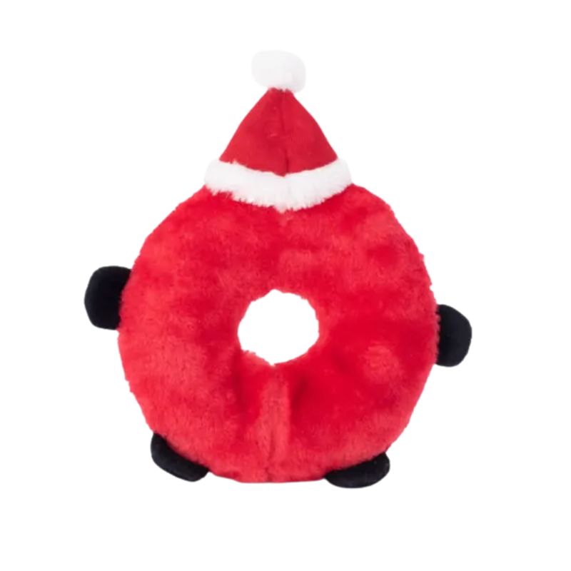 ZippyPaws | Holiday Donutz Santa Plush | Dog Christmas Gifts | Vetopia