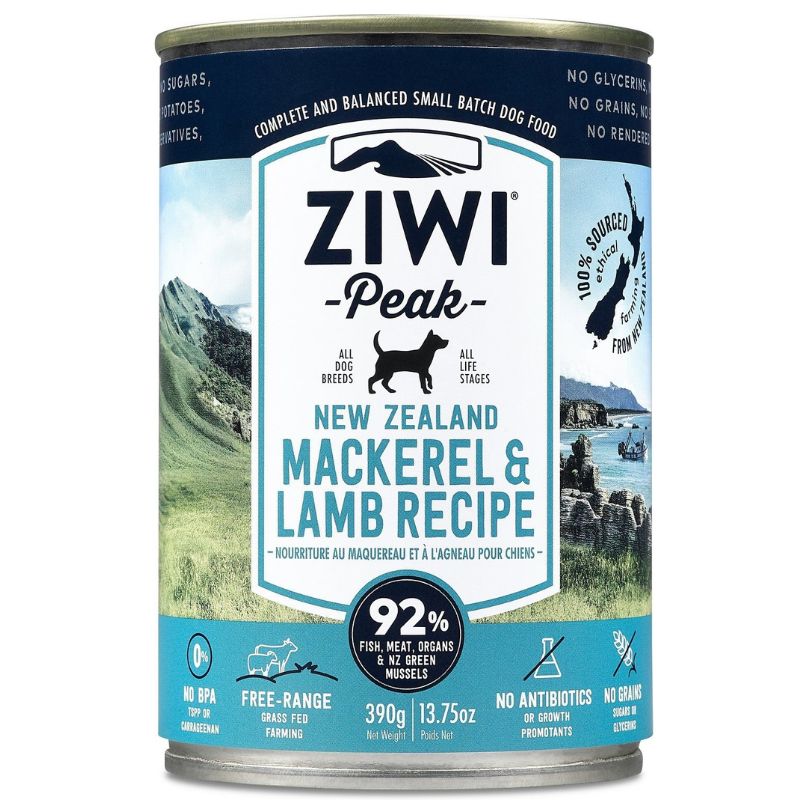 ZiwiPeak Moist Dog Food - Mackerel & Lamb Recipe