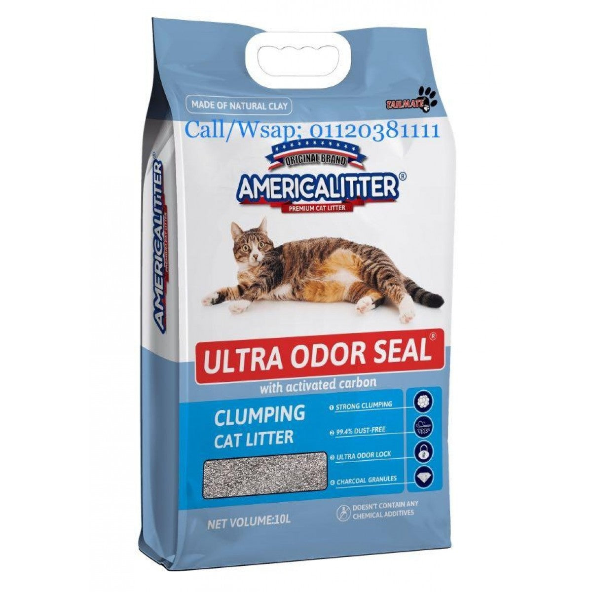 Americalitter Ultra Odor Seal Clumping Cat Litter 7kg