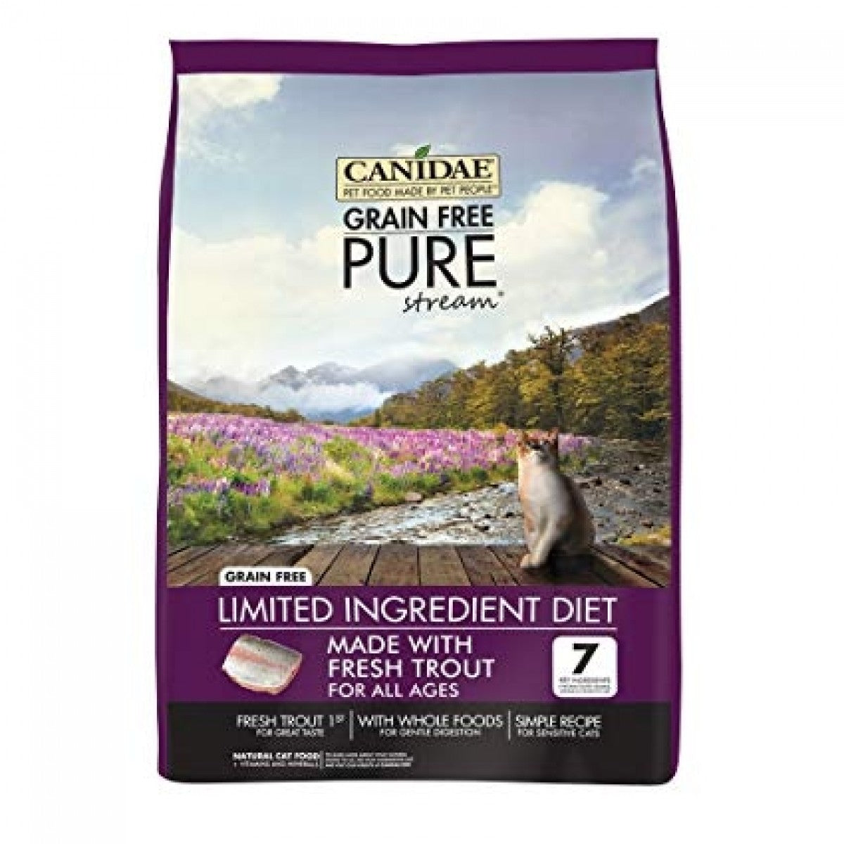 Canidae Grain Free PURE Stream Adult, Kitten & Senior Formula With Fresh Trout