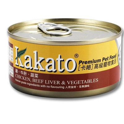 Kakato - Chicken, Beef Liver & Vegetables (Dogs & Cats) Canned from Vetopia