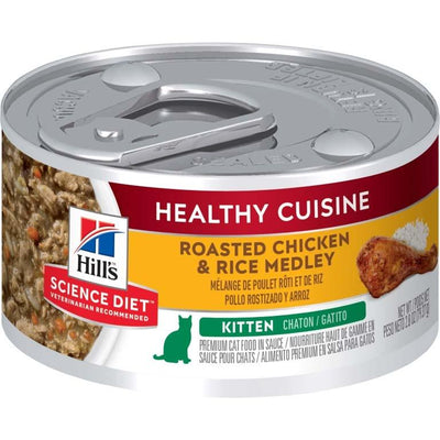 Hill's Science Diet Healthy Cuisine Canned Kitten & Cat Food (Roasted Chicken & Rice Medley) - Vetopia Online Store