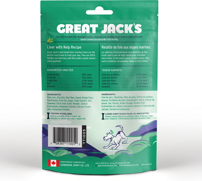 Great Jack's Big Bitz Liver & Kelp Recipe Grain-Free Dog Treats 2oz