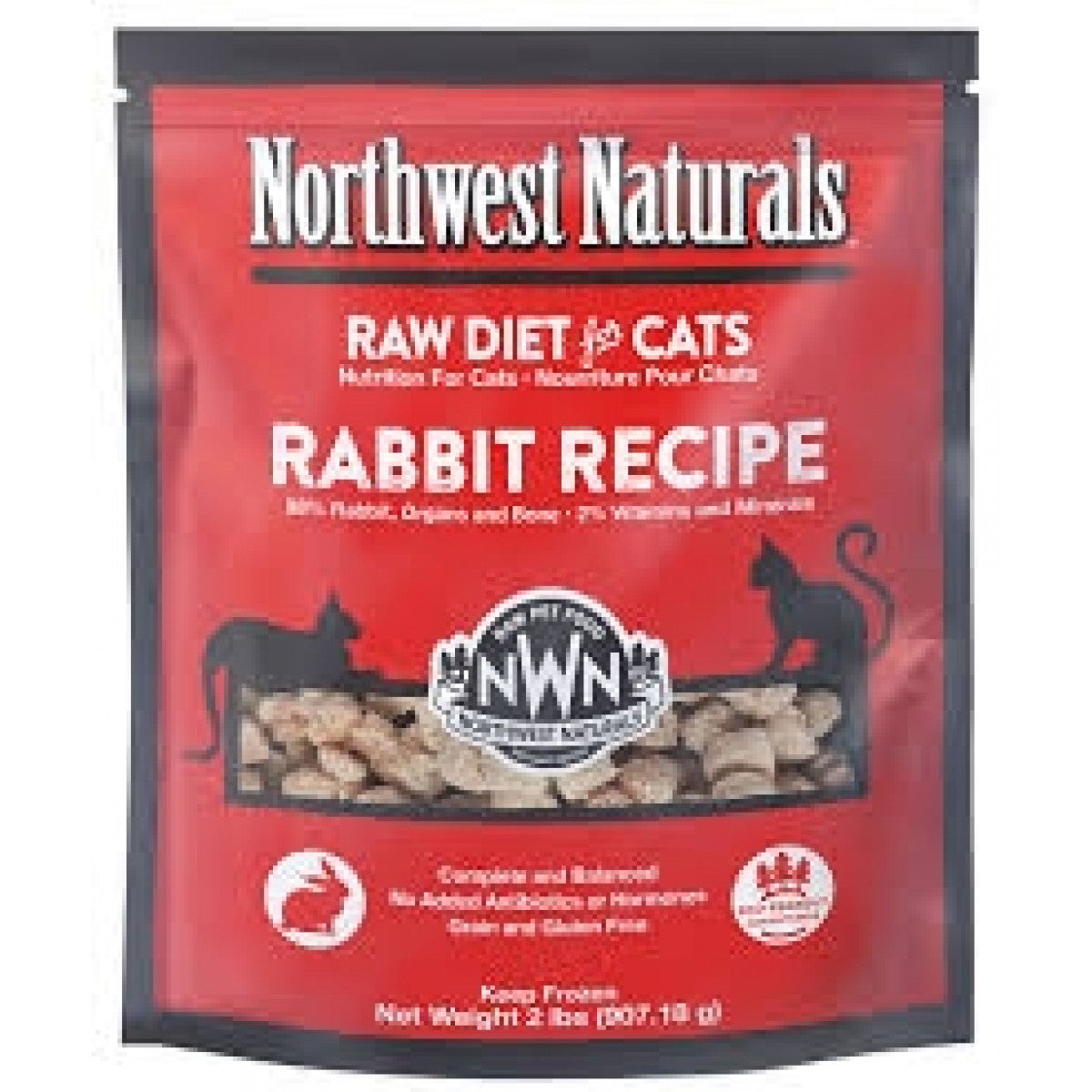 Northwest Naturals Freeze Dried Diets for Cats - Rabbit Recipe
