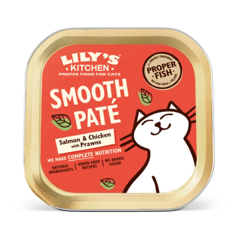 Lily's Kitchen - Wet Food For Cats - Salmon & Chicken with Prawns Paté 85g