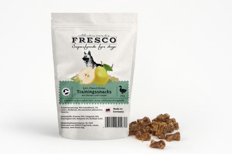 Fresco 訓練用骨頭小食 - 鴨肉, 梨子 , 扁豆 150g