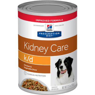 Hill's k/d Kidney Care Canned Prescription Dog Food (Chicken & Vegetable Stew 12.5oz) - Vetopia