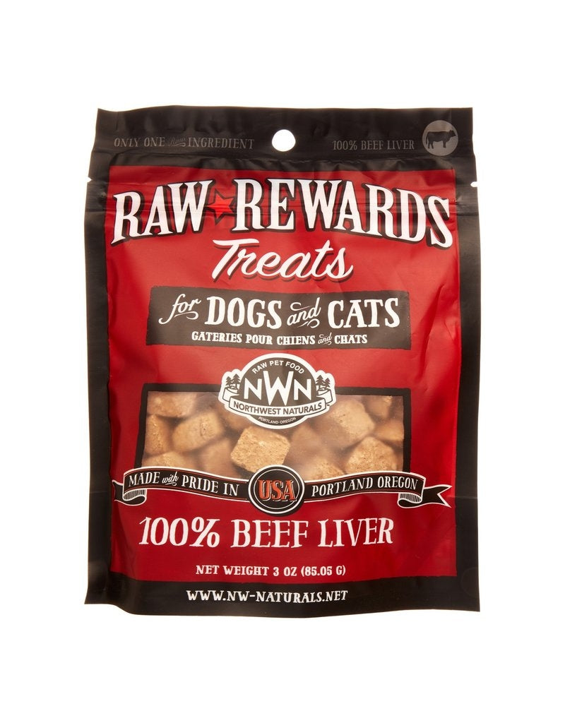 Northwest Naturals Raw Rewards Freeze Dried Treats for Dogs and Cats - Beef Liver 85g