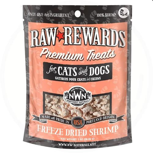 Northwest Naturals Raw Rewards Freeze Dried Treats for Dogs and Cats - Shrimp 28.35g