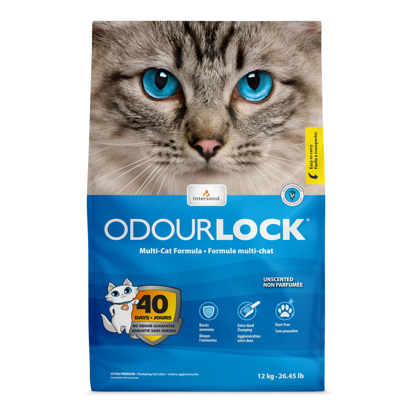 Intersand ODOURLOCK ULTRA PREMIUM Cat Litter 12kg (UnScented)
