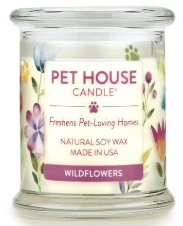 One Fur All Pet House Candle - Wildflowers 8.5oz