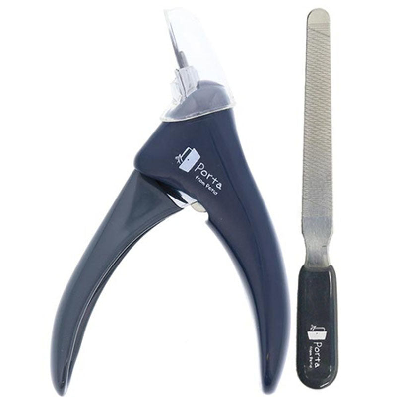 Porta- Nail Slide Cutter with Cover (with nail file)