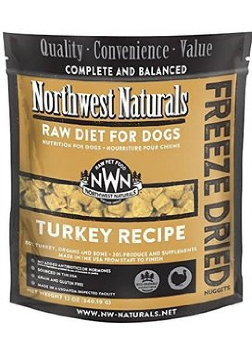 Northwest Naturals Freeze Dried Diets for Dogs - Turkey Recipe 12oz