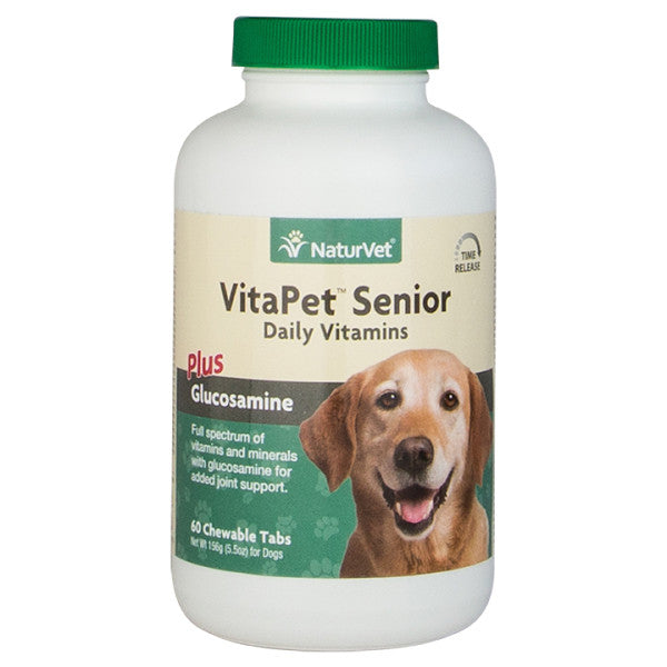NaturVet - VitaPet Senior Daily Vitamins Plus Glucosamine