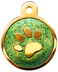 Shiny Glitter Collection - IP Gold Circle Paw