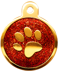 Shiny Glitter Collection - IP Gold Circle Paw