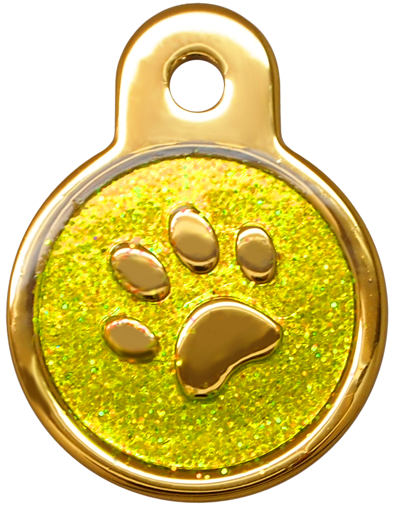 Shiny Glitter Collection - IP Gold Circle Paw