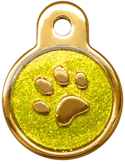 Shiny Glitter Collection - IP Gold Circle Paw