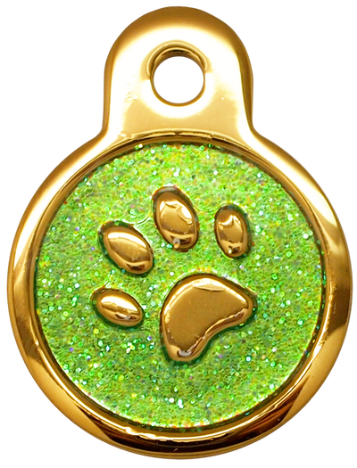 Shiny Glitter Collection - IP Gold Circle Paw