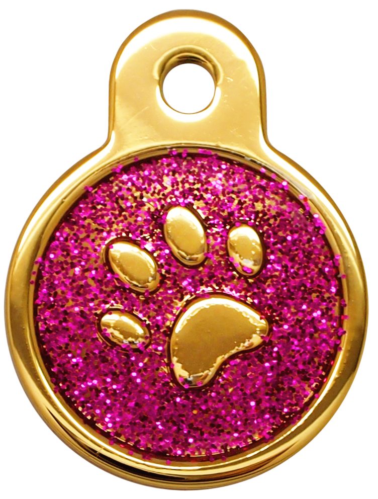 Shiny Glitter Collection - IP Gold Circle Paw