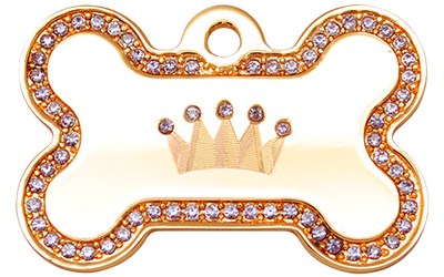 施華洛水晶系列 - 金色皇冠水晶牌