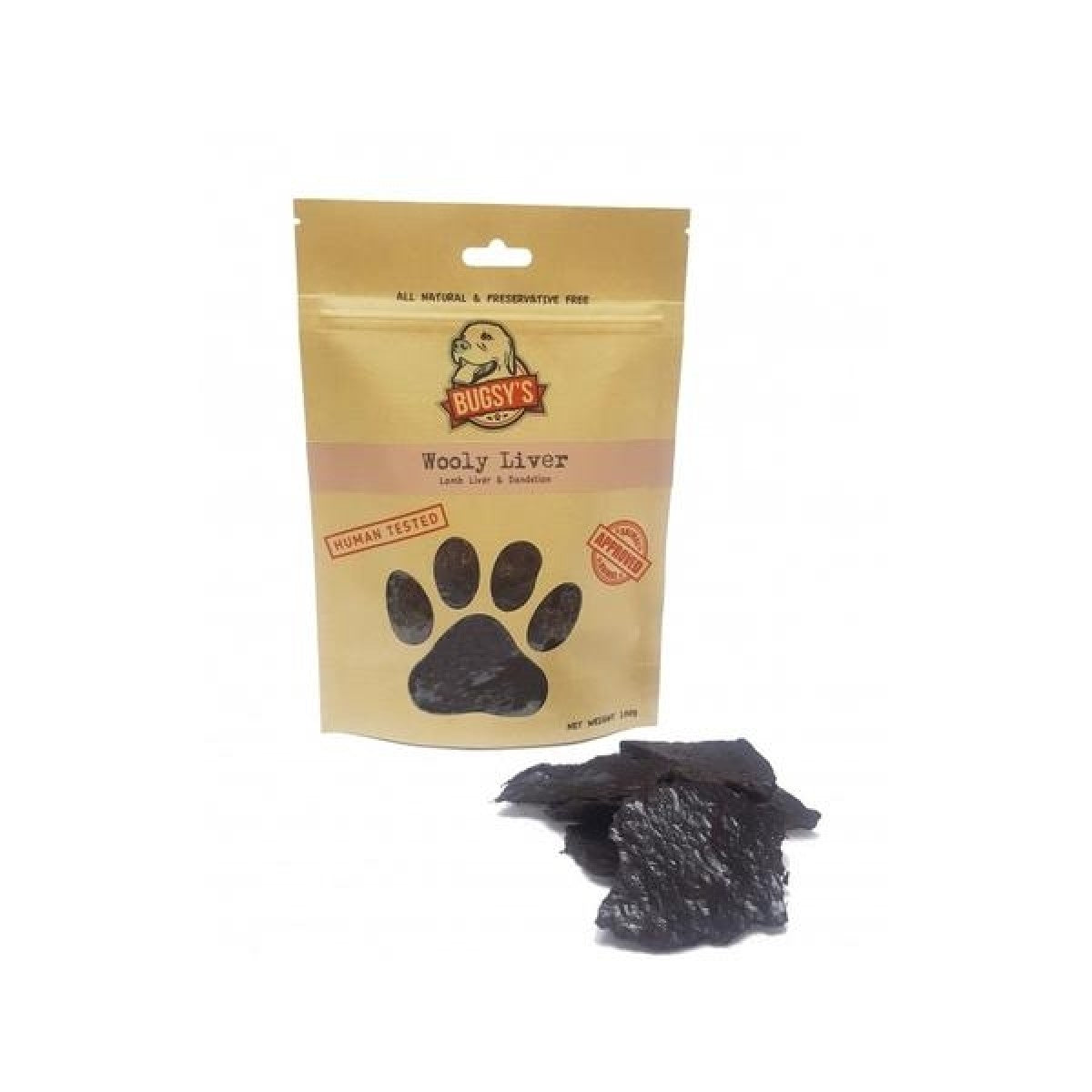 Bugsy's Dog Treats - Wooly Liver 70g